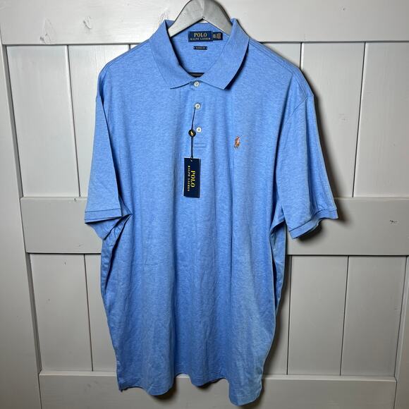 Polo Ralph Lauren Other - Men's Classic Fit Ralph Lauren Blue Polo Shirt Size XXL NEW